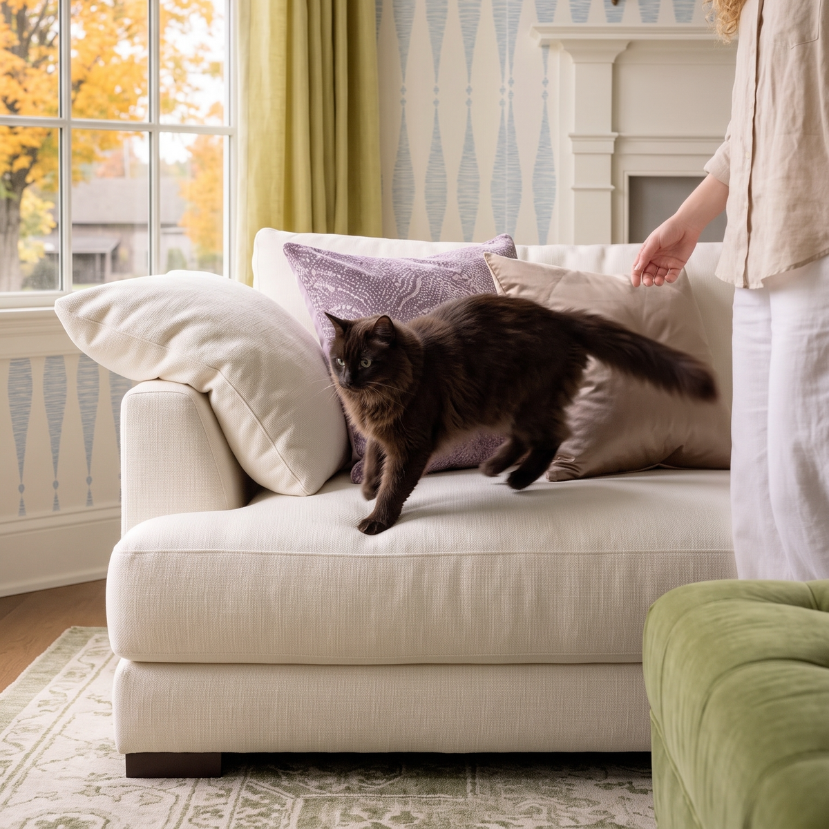 Blossom-Organic Modern Straight Sofa