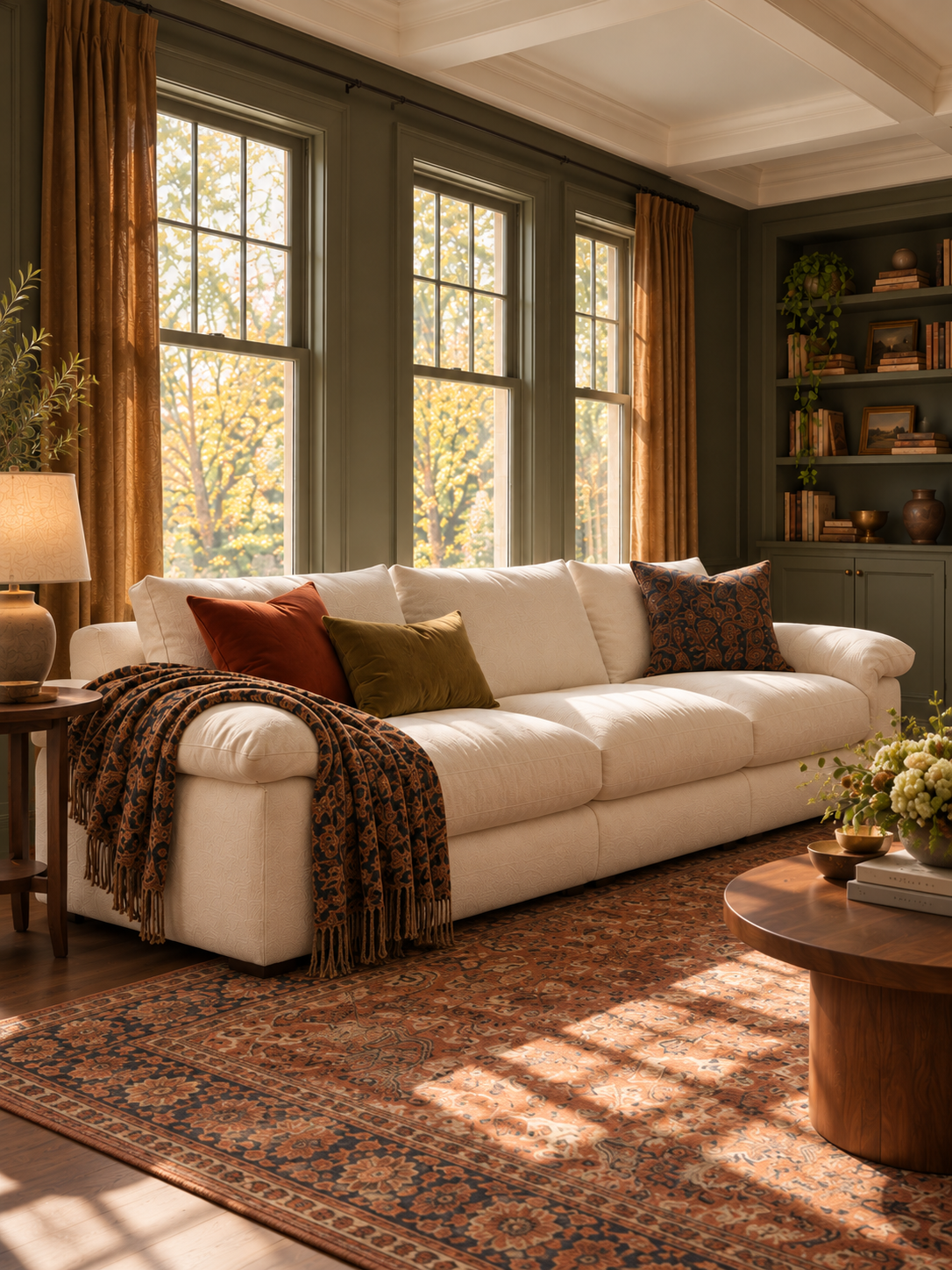 Modern Ultra-Soft Cloud Sofa - Minimalist Cream White Straight Couch