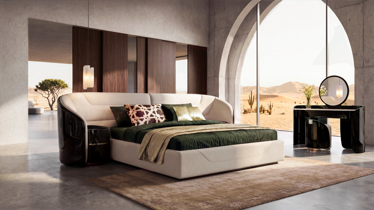 EBNOY Wide Headboard Bed