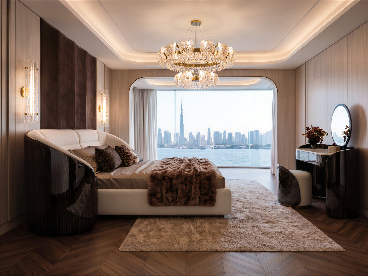 EBNOY Wide Headboard Bed
