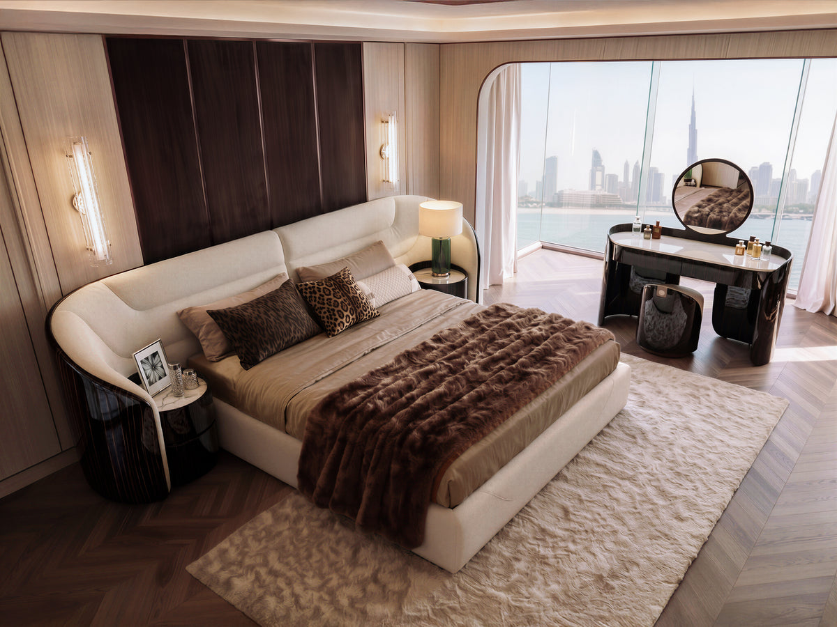 EBNOY Wide Headboard Bed