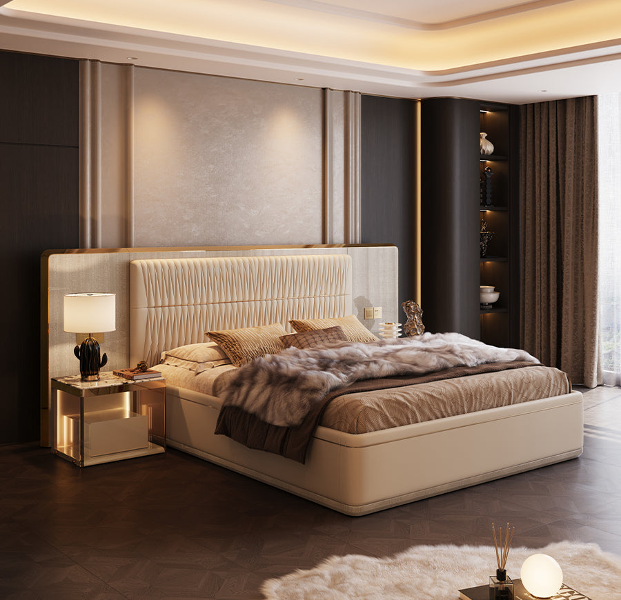 Karen Oversized Headboard Bed