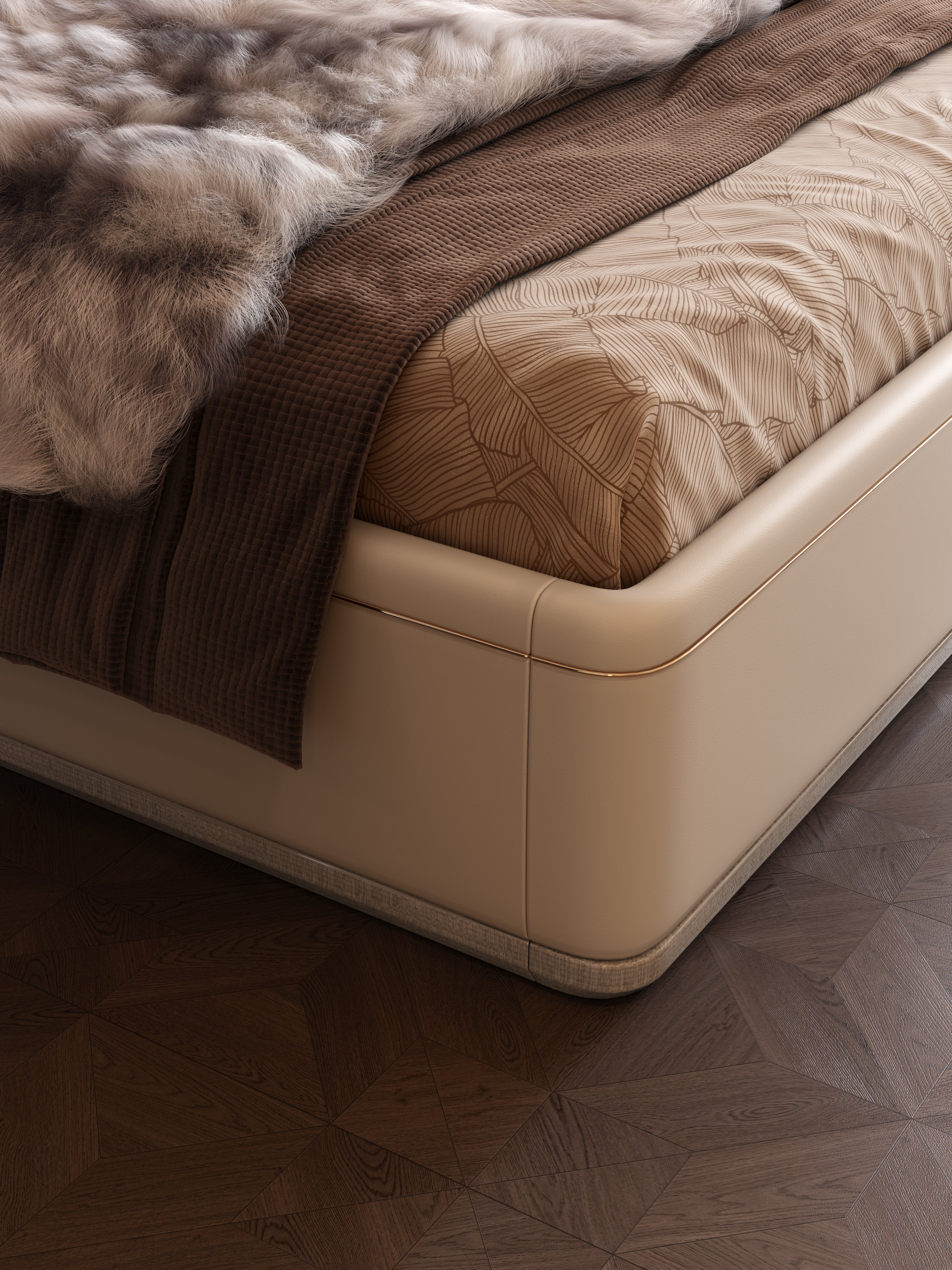 Karen Oversized Headboard Bed