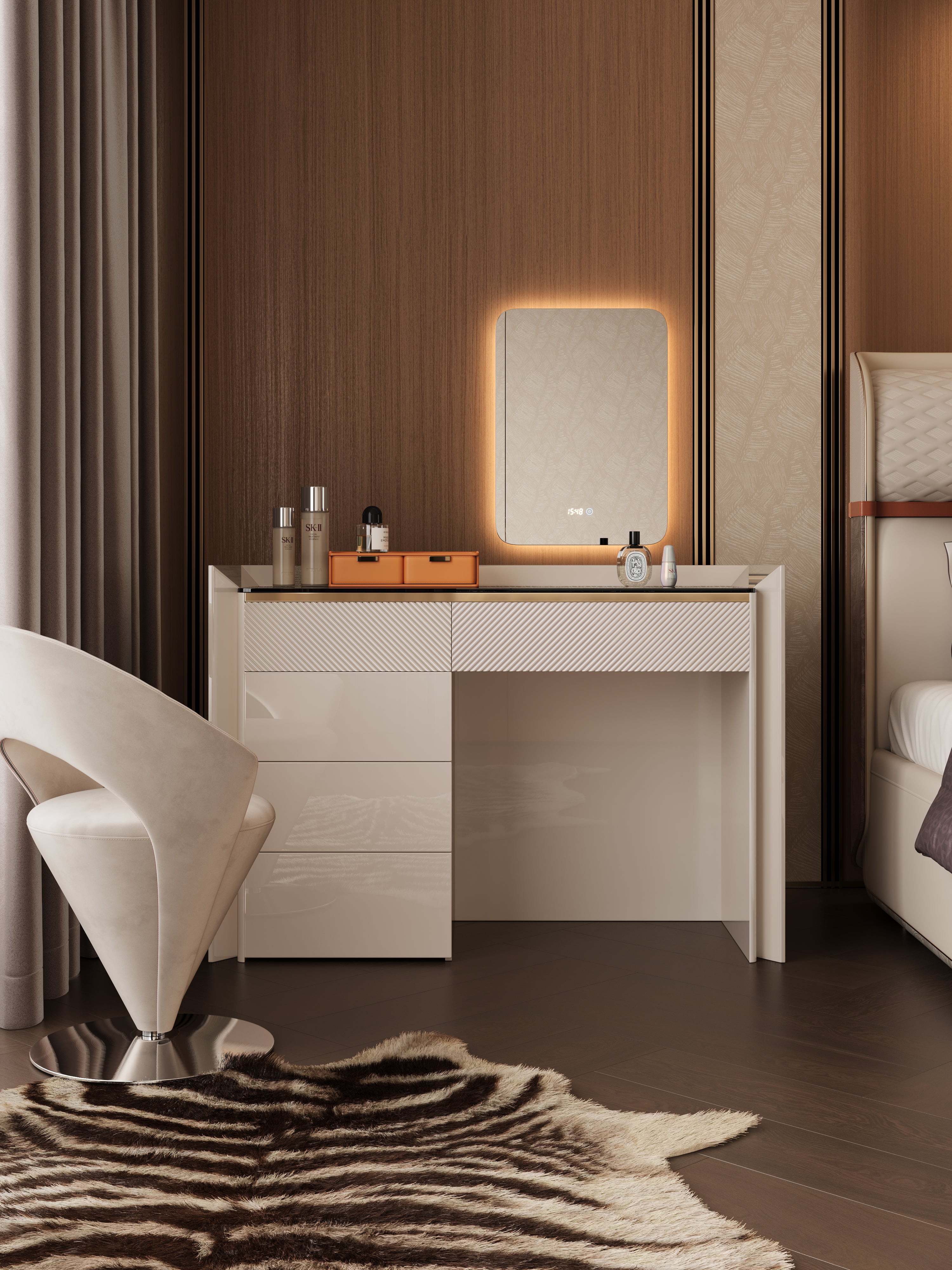 Karen Vanity & Jewelry Chest Set
