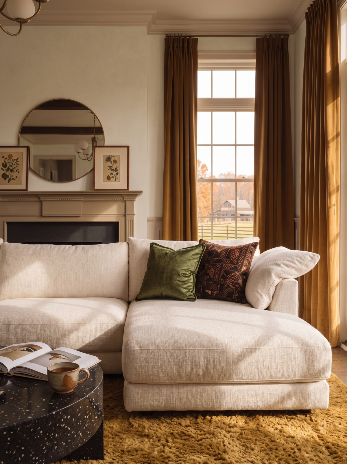 Blossom-Organic Modern L-Shaped Sectional Sofa